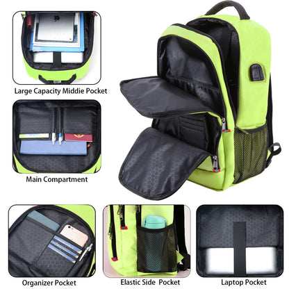 Travel Laptop Backpack, Black Backpack for Men and Women