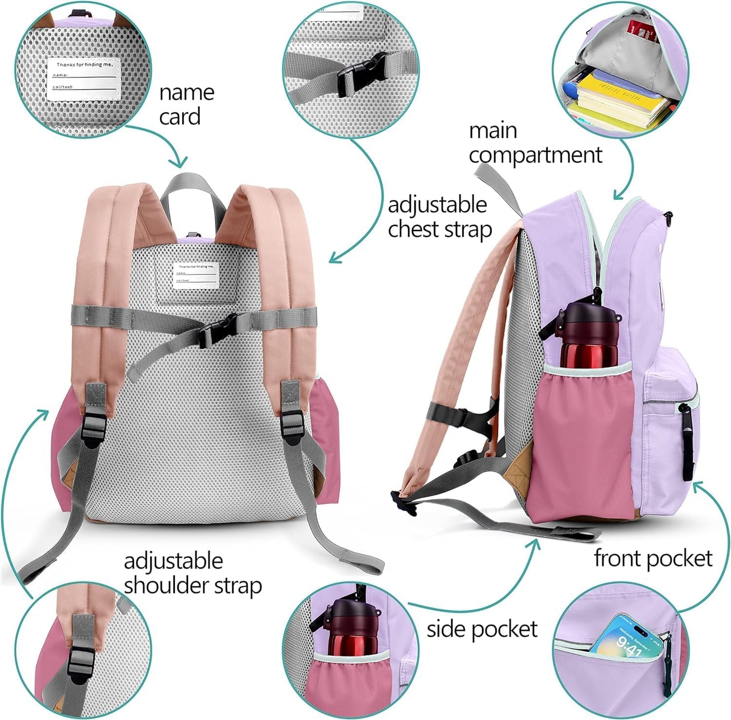 Kids' Toddler Backpack for School, Ages 3-5