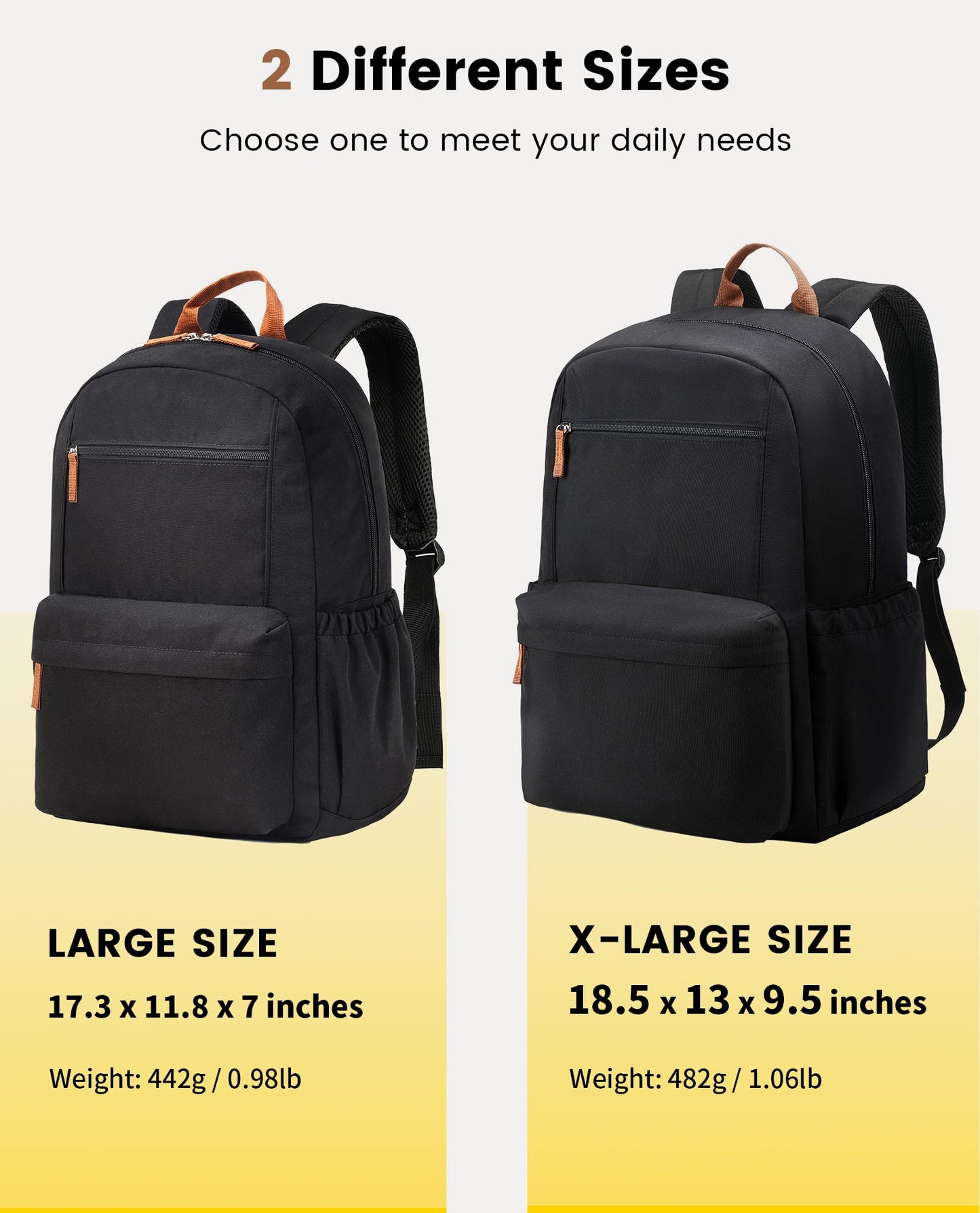 Vorspack Lightweight Backpack, Black