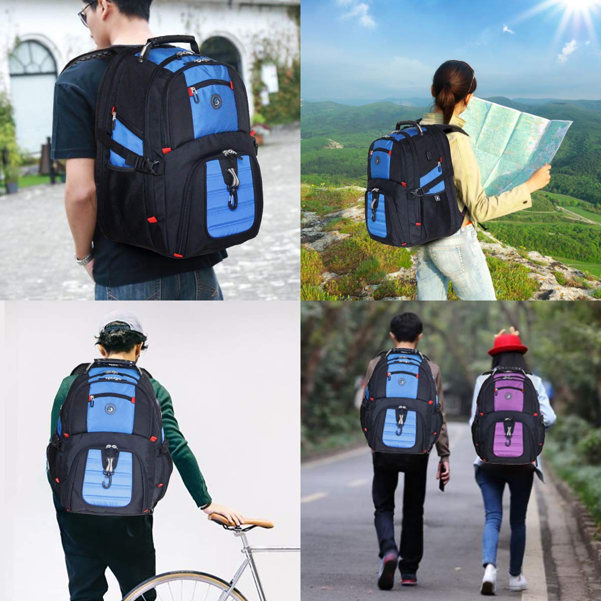 SHRRADOO 50L Laptop Backpack with USB
