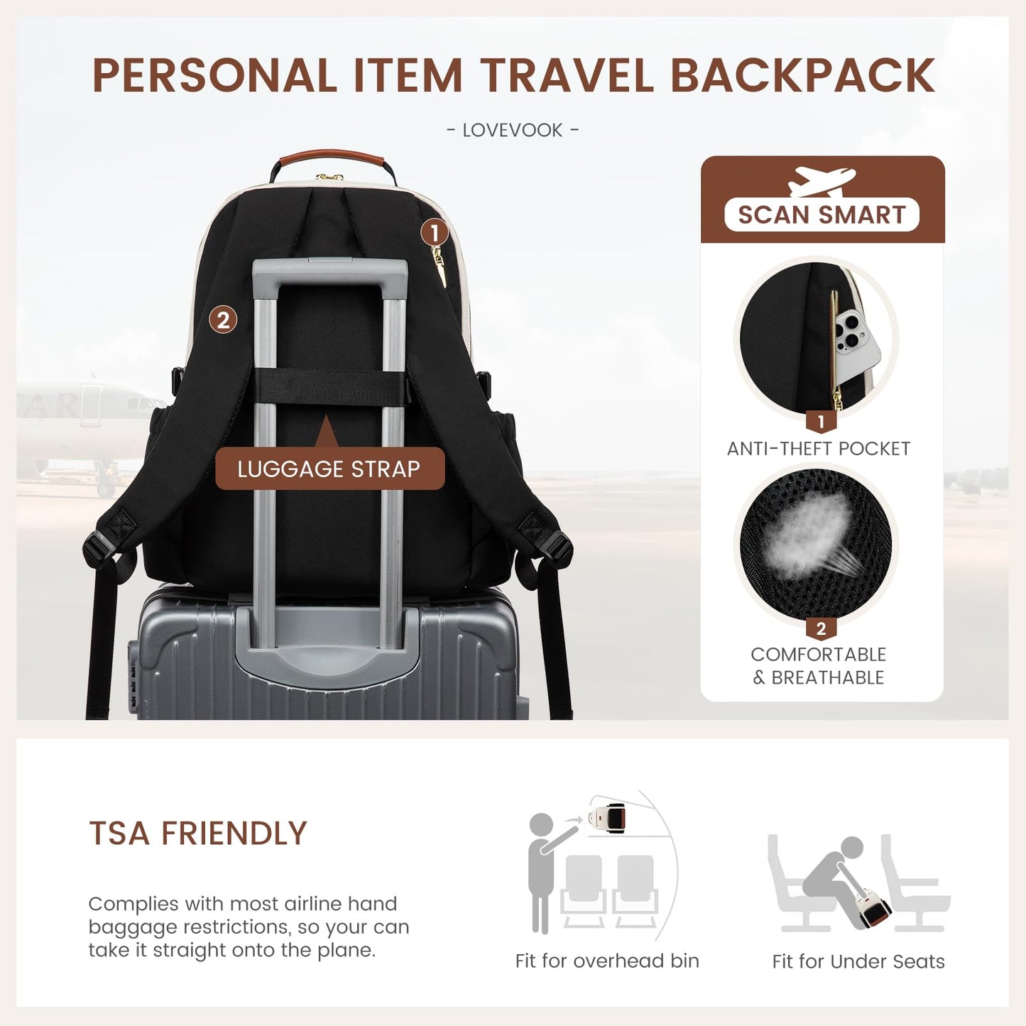 LOVEVOOK Laptop Backpack for Women