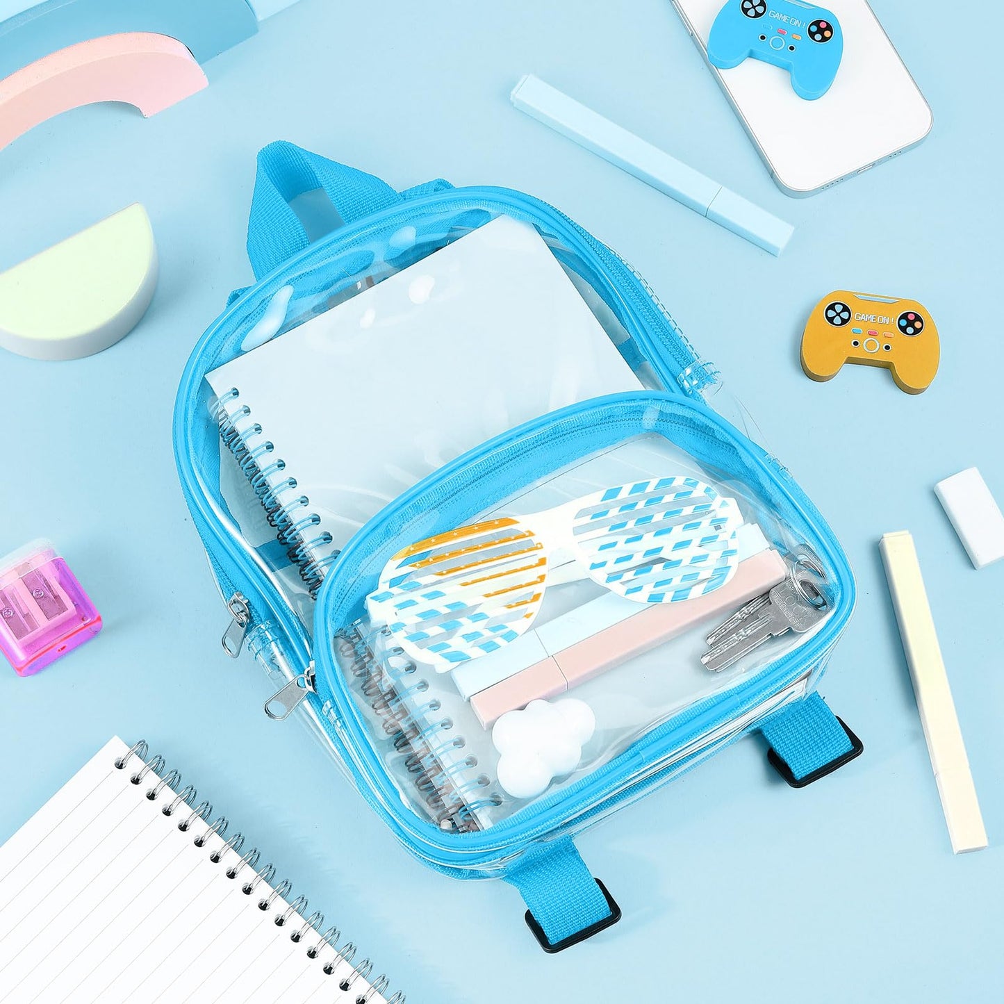 Aliceset 9" Clear Backpacks – 100 Pack