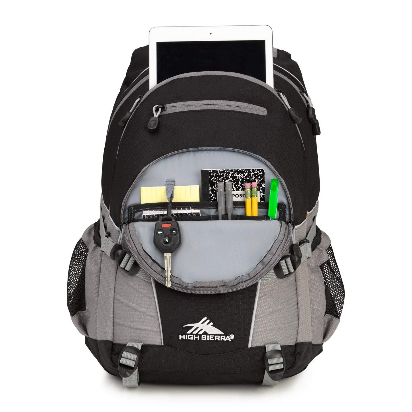 High Sierra Loop Backpack with Tablet Sleeve, Black