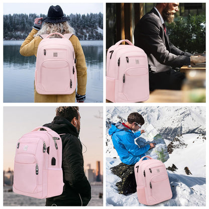 Anti-Theft Laptop Backpack with USB – 15.6" Black
