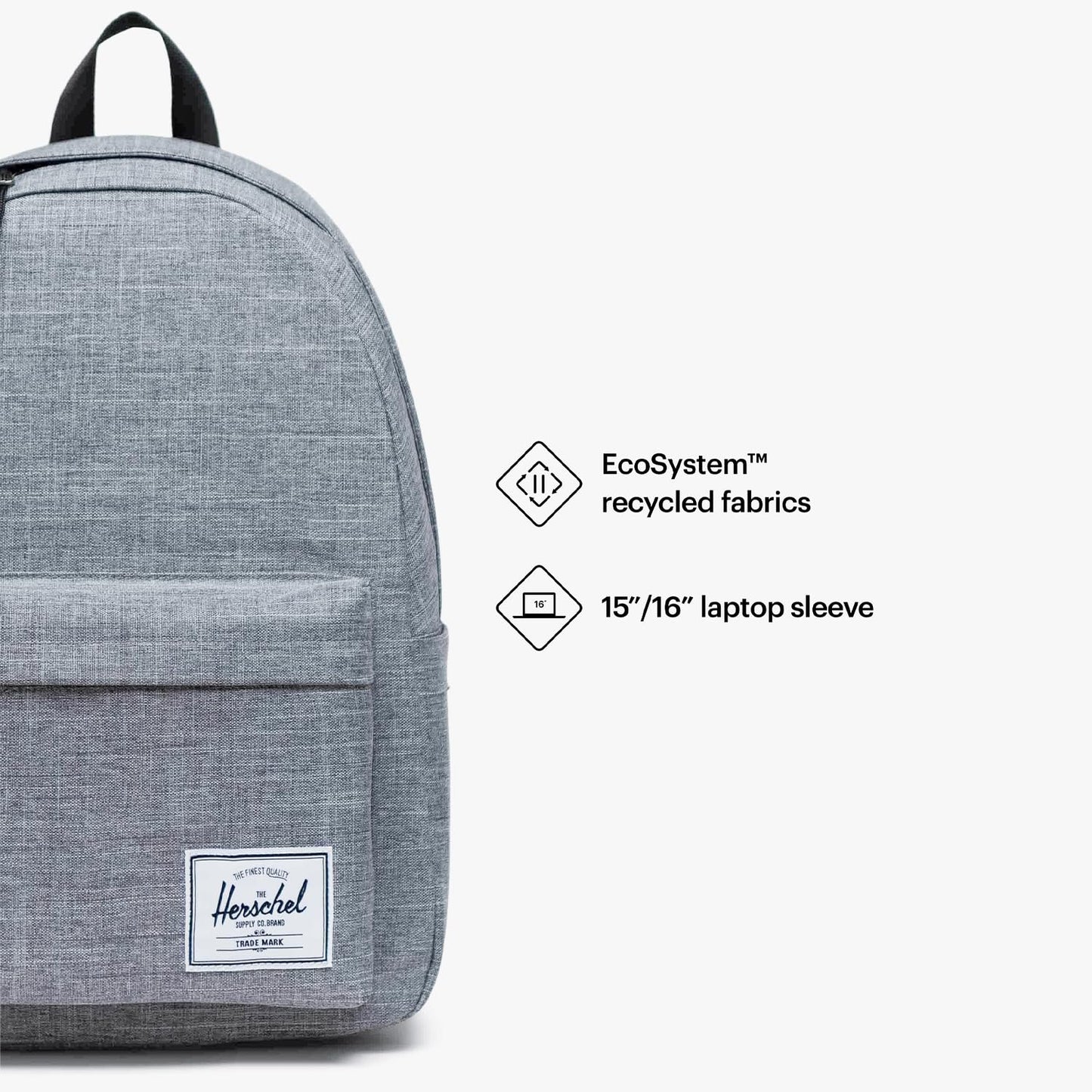 Herschel Supply Co. Classic Backpack, Black (New), Standard-26L