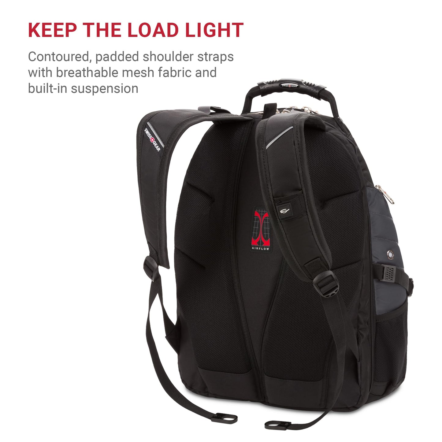 SwissGear 1900 ScanSmart TSA Laptop Backpack, 17" Black