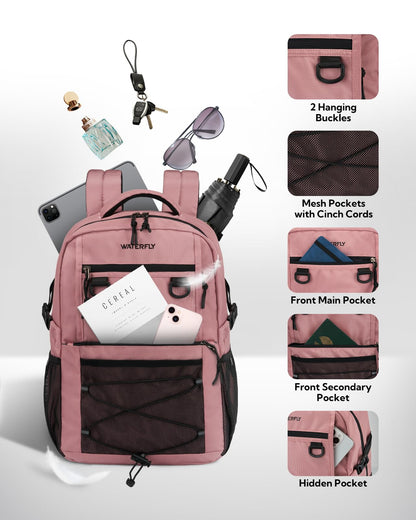 WATERFLY 22L Lightweight Travel & Hiking Backpack