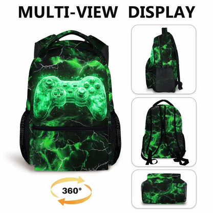 17" Kids Gamer Backpack – Green