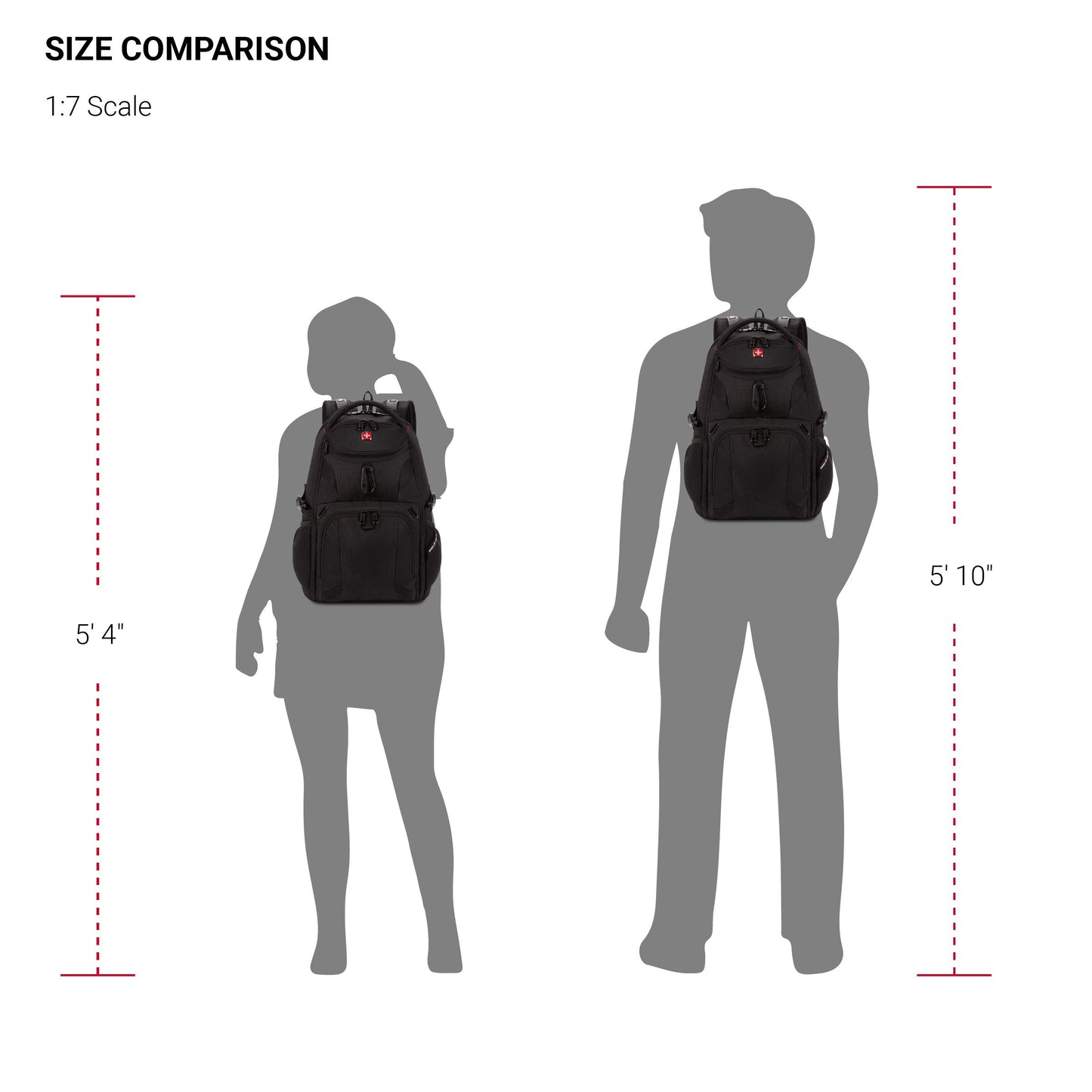 SwissGear Mini 1900 Scansmart Slim Version Laptop Backpack, Oatmeal, 16-Inch