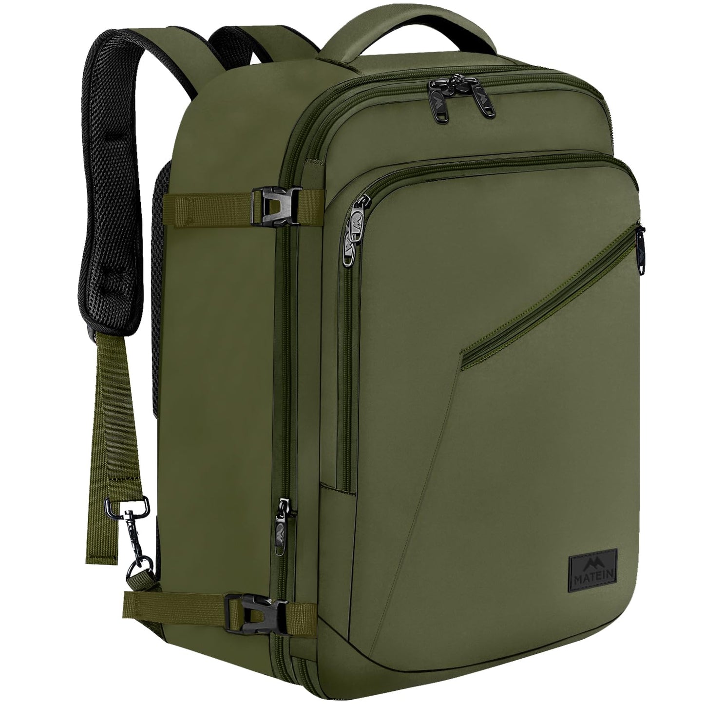 MATEIN 40L Carry-On Travel Backpack, Black