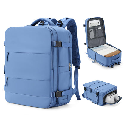 Coowoz Waterproof Travel Backpack, Peacock Blue