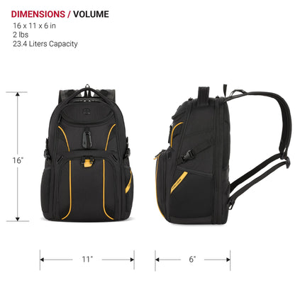 SwissGear Mini 1900 Scansmart Slim Version Laptop Backpack, Oatmeal, 16-Inch