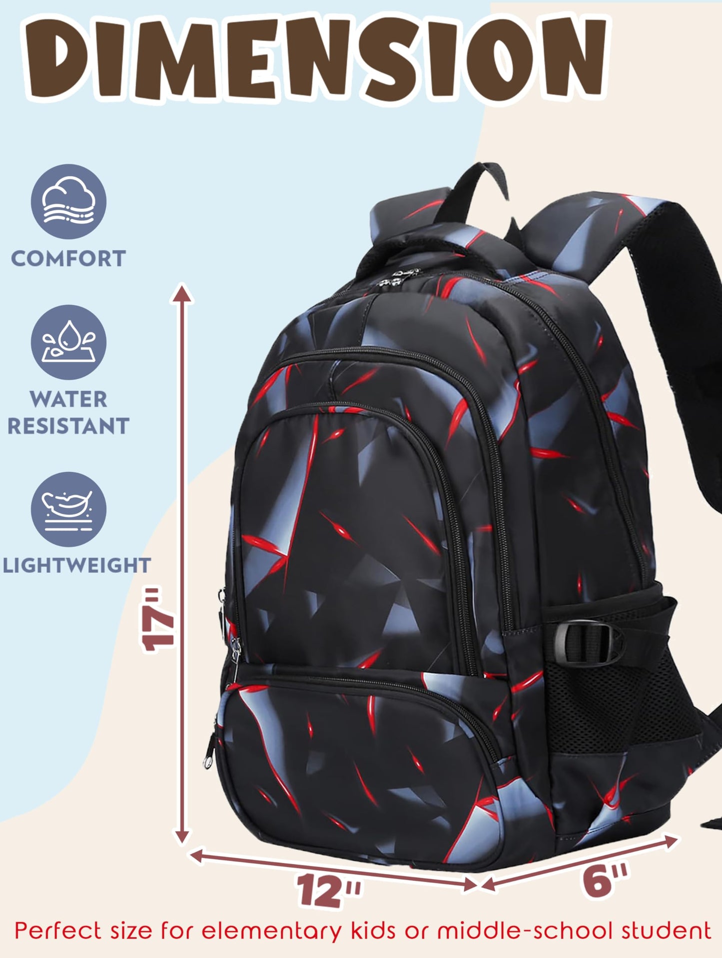 BLUEFAIRY Kids Backpack