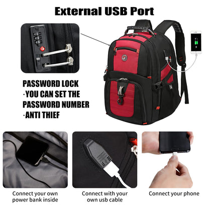 SHRRADOO 50L Laptop Backpack with USB