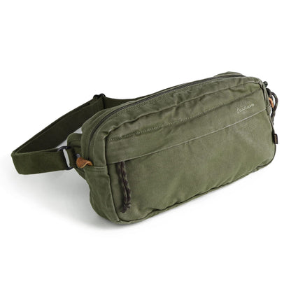 GOOTIUM Men’s Canvas Crossbody Sling Bag, Khaki