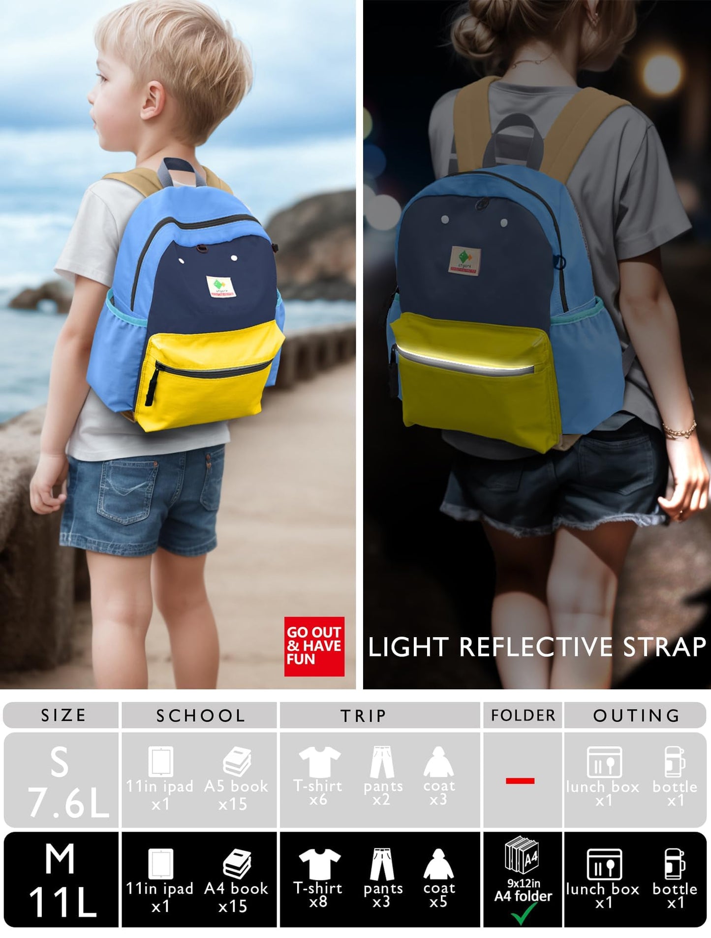 Kids' Toddler Backpack for School, Ages 3-5