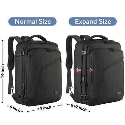 MATEIN 40L Carry-On Travel Backpack, Black