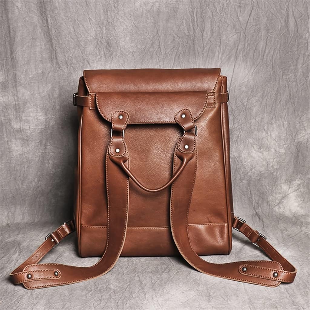Backpack Men Leather Rucksack Men Travel Bag Men Laptop