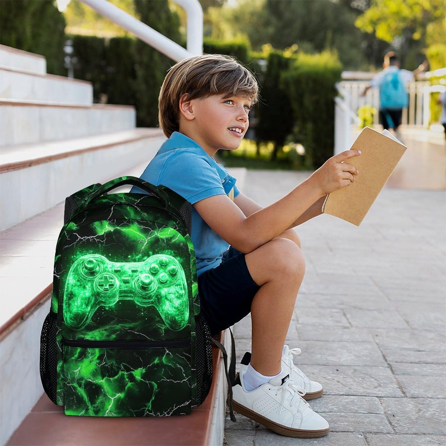 17" Kids Gamer Backpack – Green