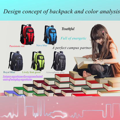 Men's Retro Travel & College Backpack, Large Capacity