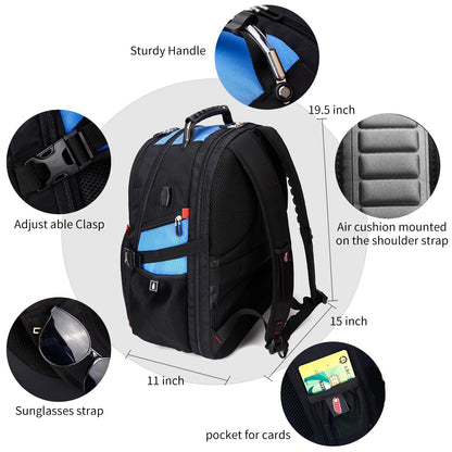 SHRRADOO 50L Laptop Backpack with USB