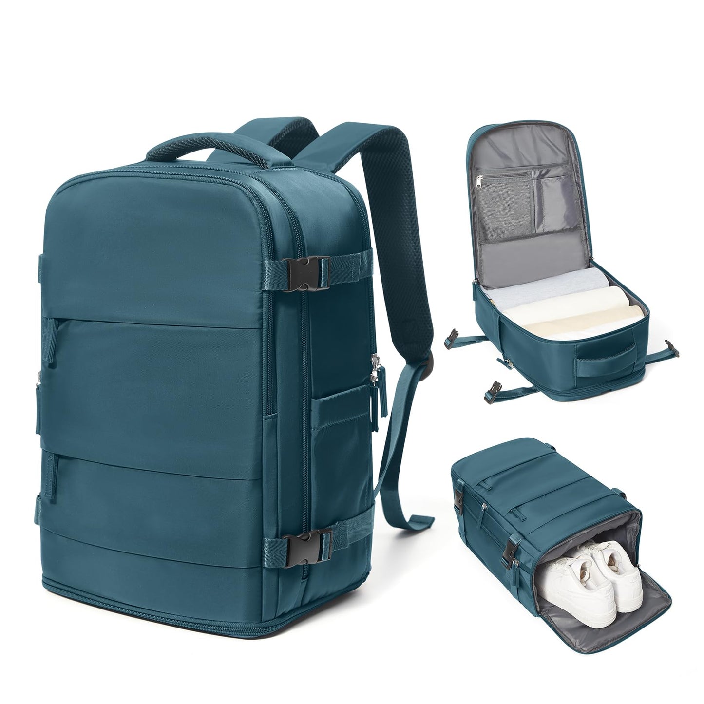 Coowoz Waterproof Travel Backpack, Peacock Blue