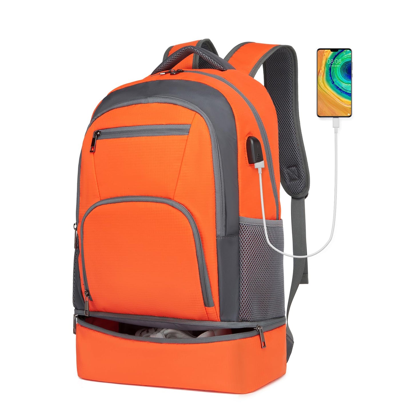 Seyfocnia Gym Backpack with USB, Men’s