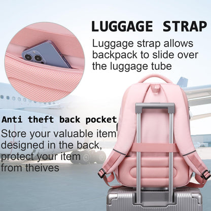 Anti-Theft Laptop Backpack with USB – 15.6" Black