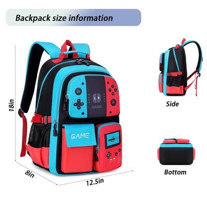 Luminous Boys Backpack – Large Capacity, Blue