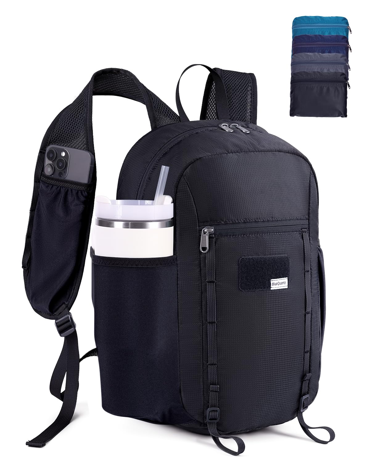 Blue Quartz 15L Ultralight Hiking Backpack, Foldable