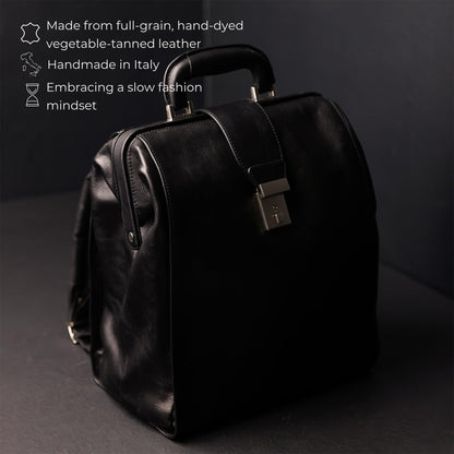 Time Resistance Leather Backpack for Men and Women