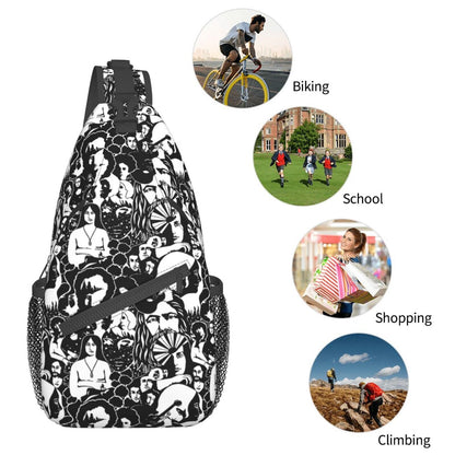 Camo Forest Hunting Sling Backpack, Unisex
