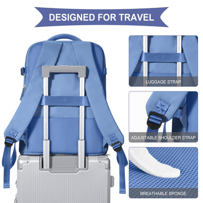Coowoz Waterproof Travel Backpack, Peacock Blue
