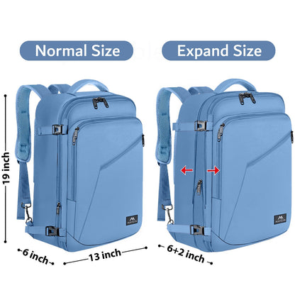 MATEIN 40L Carry-On Travel Backpack, Black