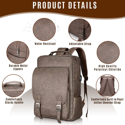 15.6" Waterproof Laptop Backpack with USB