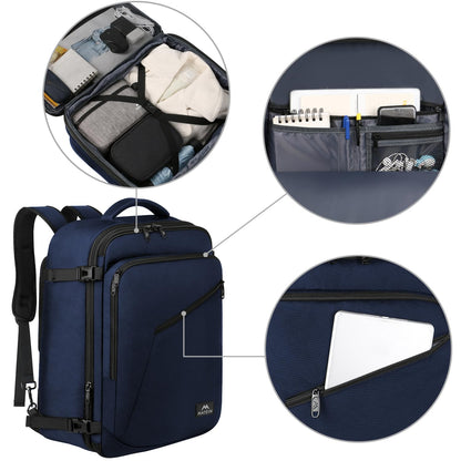 MATEIN 40L Carry-On Travel Backpack, Black