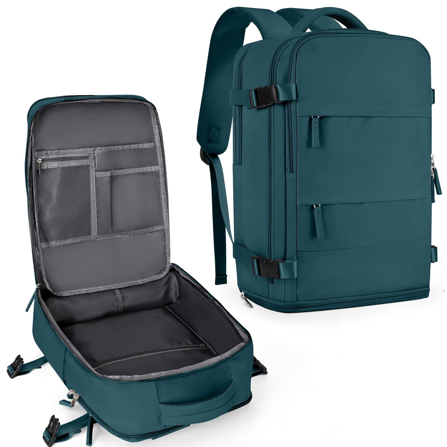 Coowoz Waterproof Travel Backpack, Peacock Blue