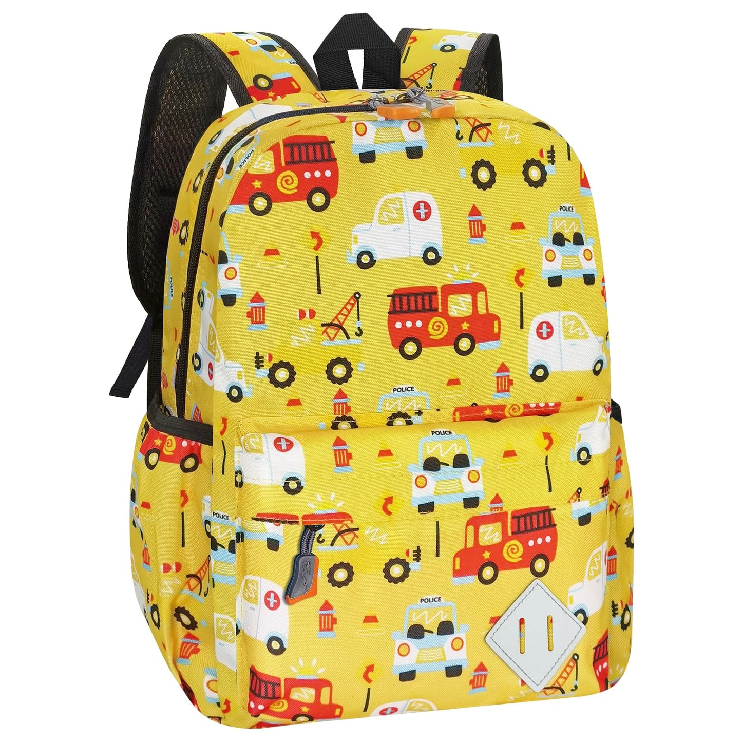 15" Kids Backpack for Preschool – Cute Car Design,