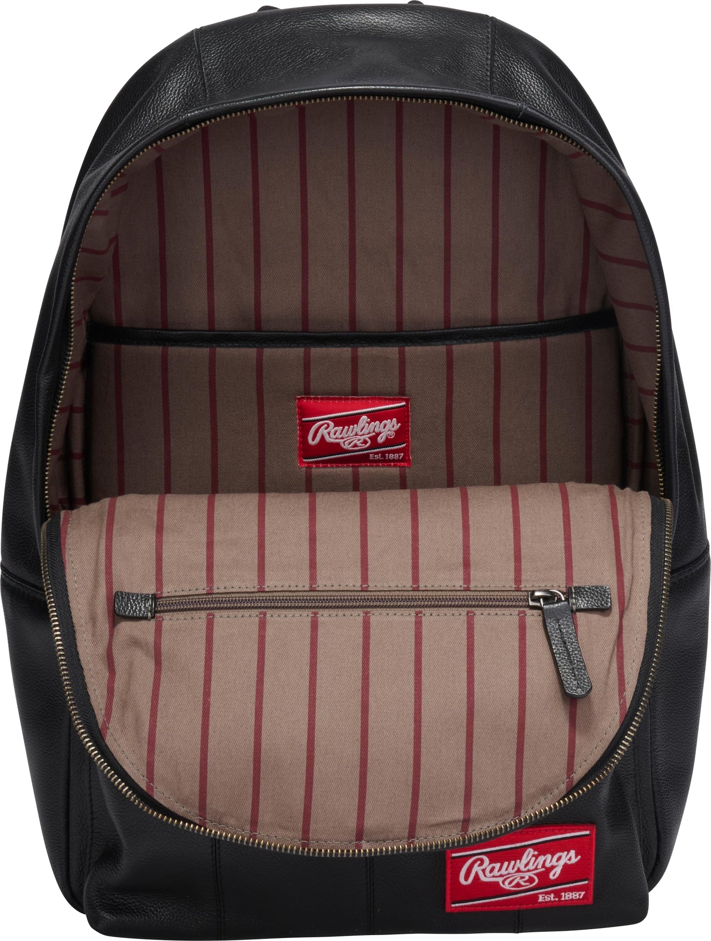 Rawlings Heritage 1887 Men's Leather Backpack, Brown