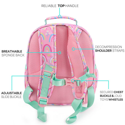 mibasies Girls Backpack 5-8: Lightweight Kids