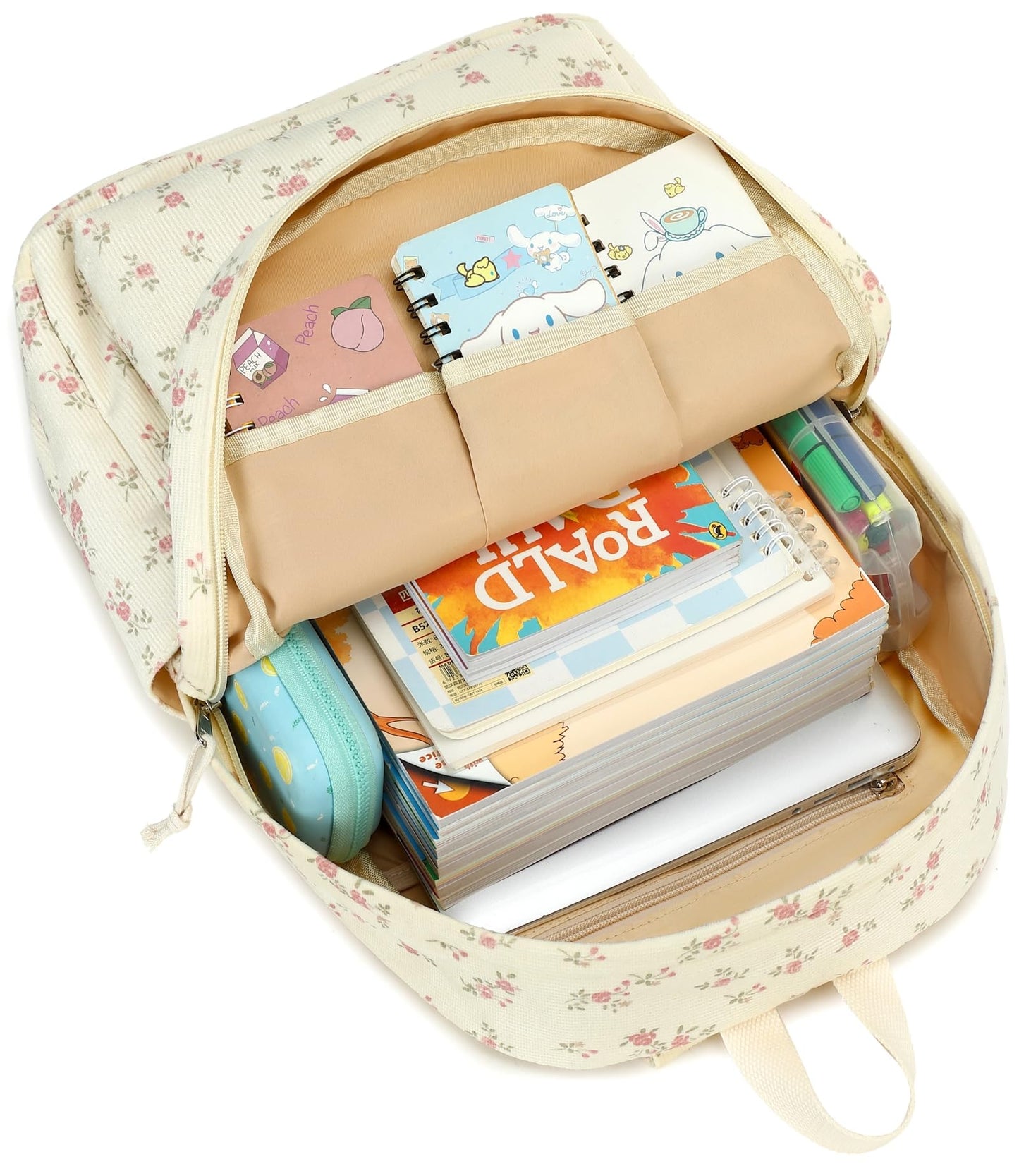 School Backpack for Teen Girls & Women, Corduroy