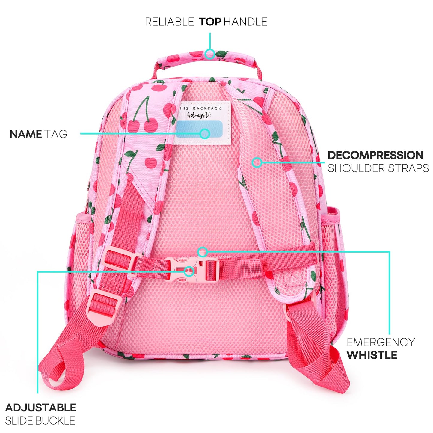 mibasies Girls Backpack 5-8: Lightweight Kids