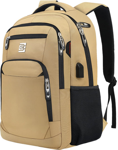 Anti-Theft Laptop Backpack with USB – 15.6" Black