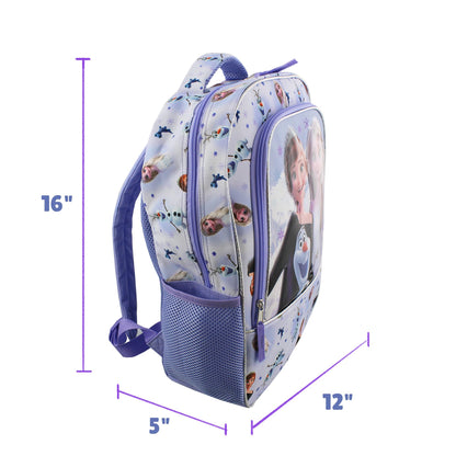 Disney Frozen 'On the Journey' 16 inch Backpack (Purple, One Size)