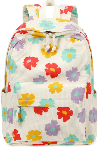 School Backpack for Teen Girls & Women, Corduroy