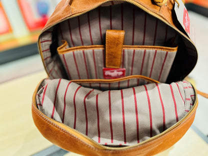 Rawlings Heritage 1887 Men's Leather Backpack, Brown