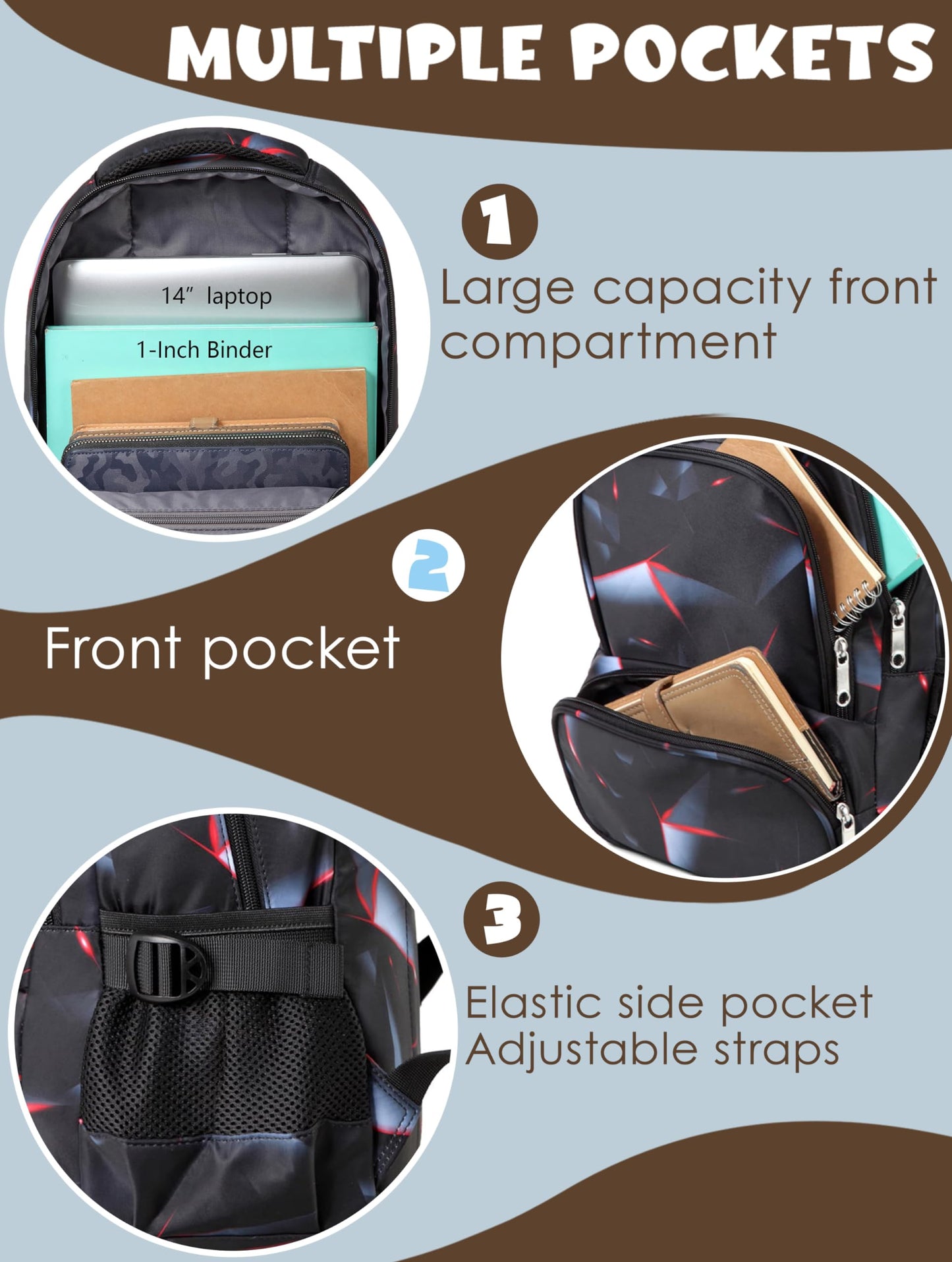BLUEFAIRY Kids Backpack