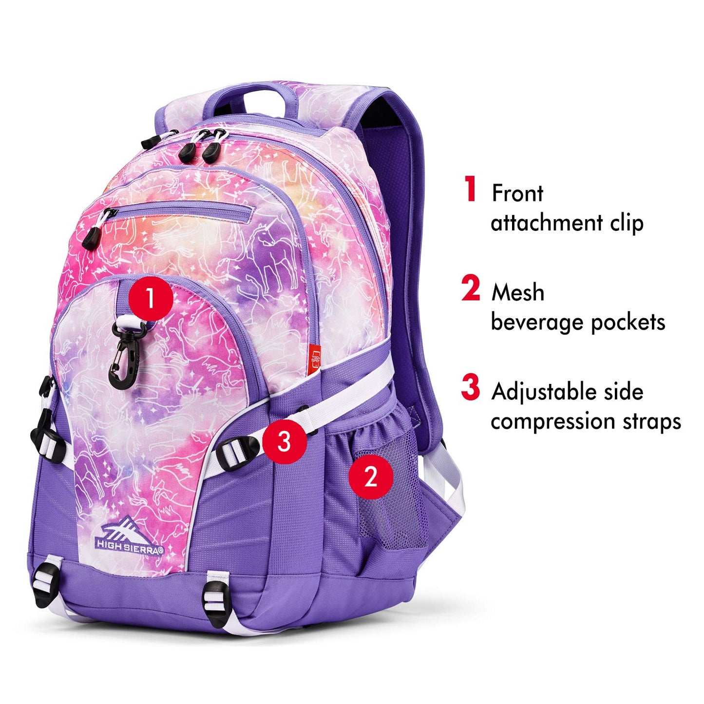 High Sierra Loop Backpack with Tablet Sleeve, Black