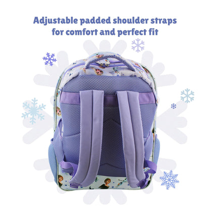 Disney Frozen 'On the Journey' 16 inch Backpack (Purple, One Size)