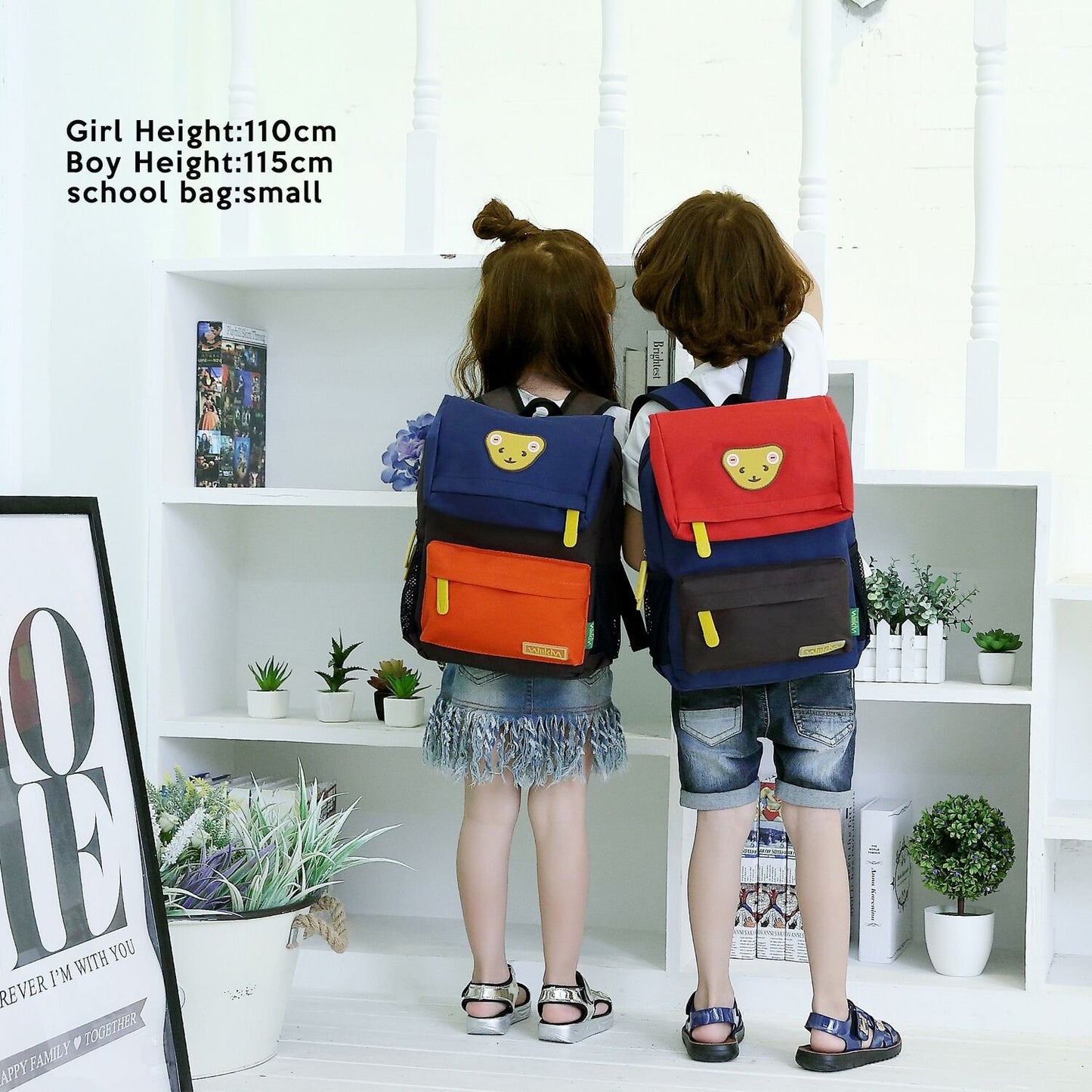Cute Bear Kids School Backpack, Medium